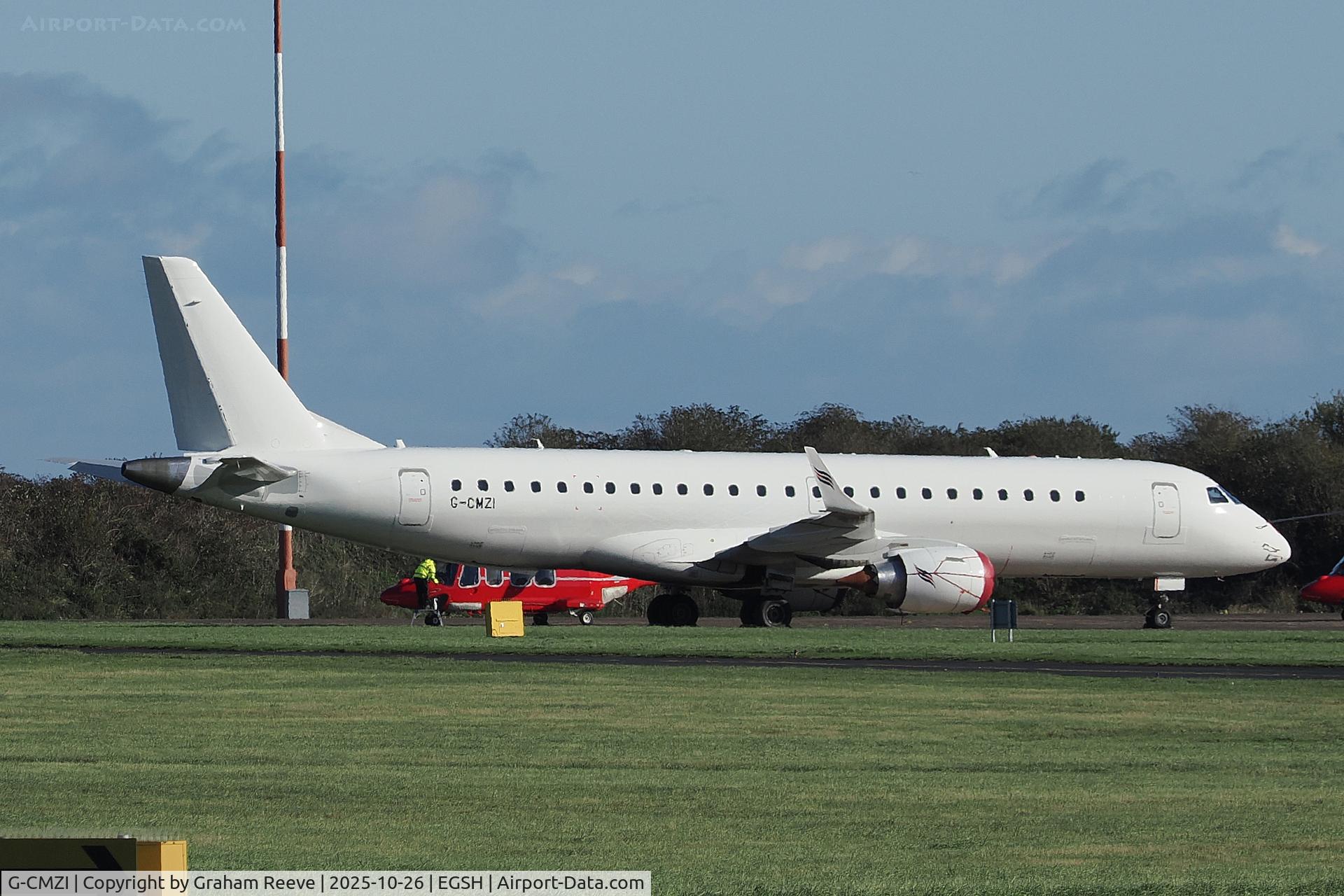 G-CMZI, 2014 Embraer ERJ-190 STD C/N 19000661, Parked at Norwich.