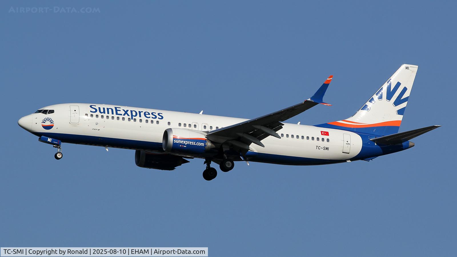 TC-SMI, 2019 Boeing 737-8 MAX C/N 43566, at spl