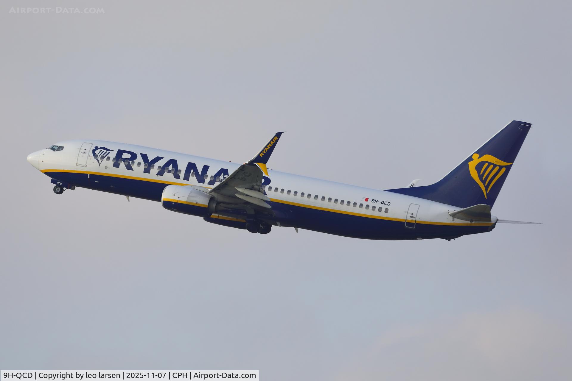 9H-QCD, 2016 Boeing 737-8AS C/N 44727, Copenhagen 7.11.2025