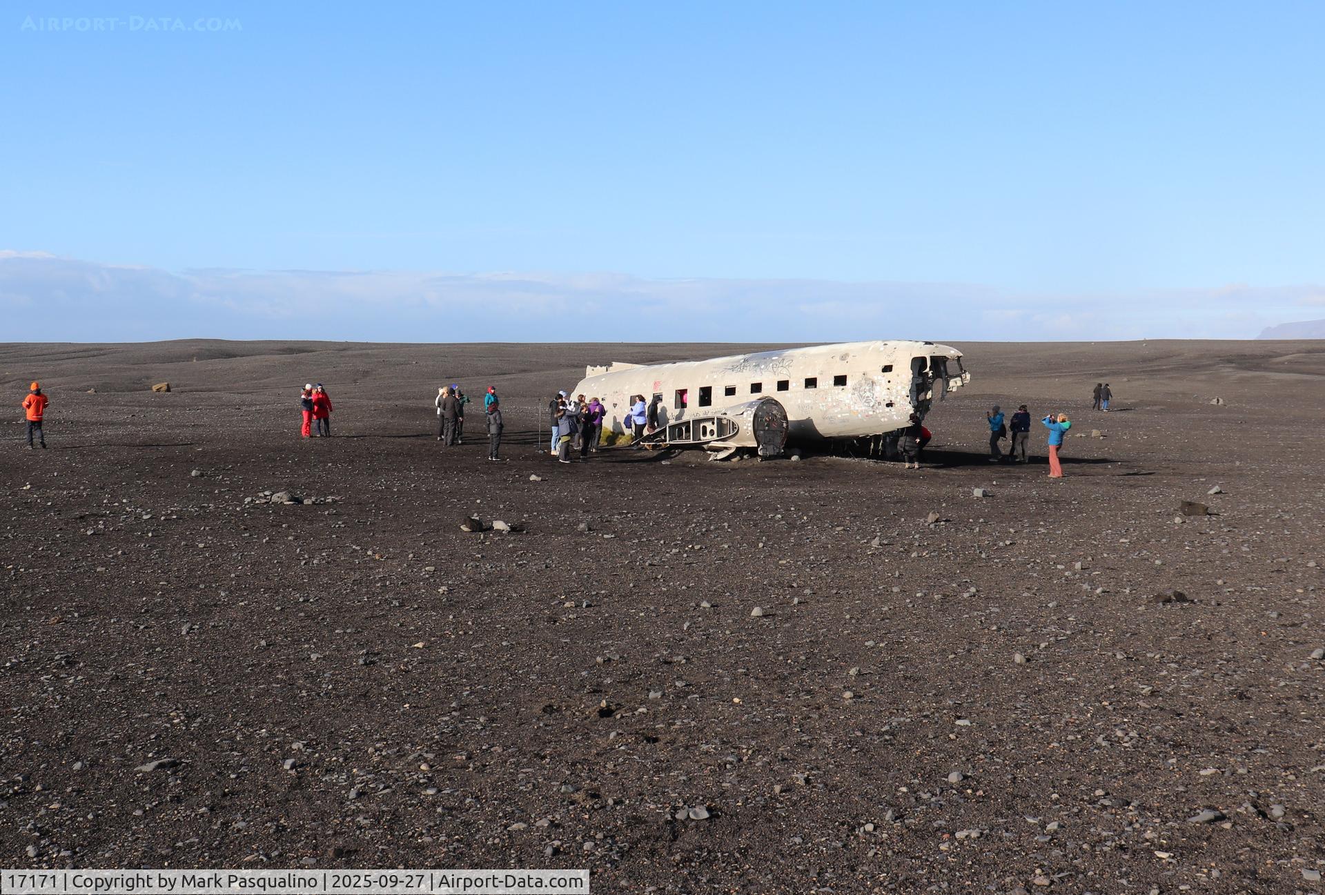17171, 1944 Douglas C-117D C/N 43309, Douglas C-117D Tourist attraction near Solheimasandur, Iceland. You can walk from the highway to the wreck. About a five mile walk round trip.