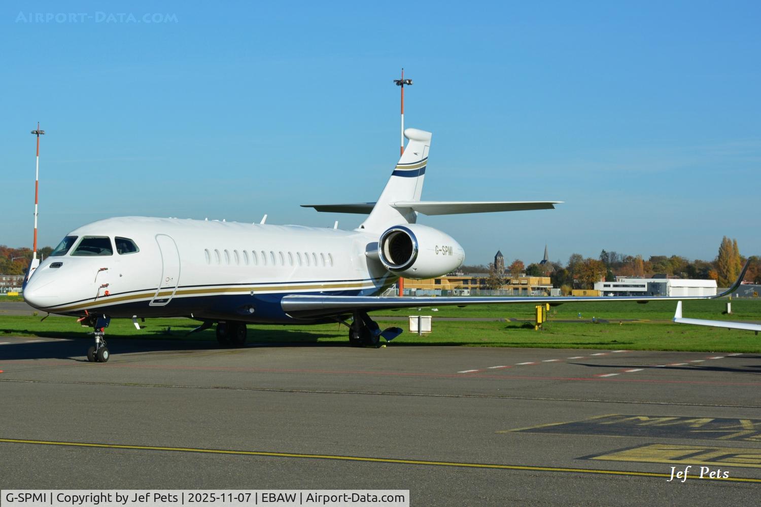 G-SPMI, 2025 Dassault Falcon 6X C/N 019, At Antwerp Airport.