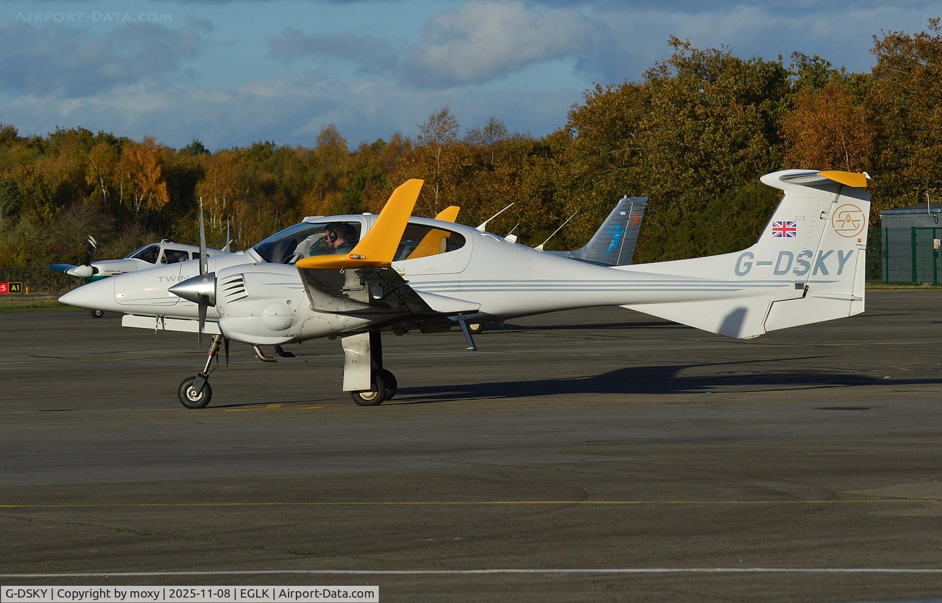 G-DSKY, 2005 Diamond DA-42 Twin Star C/N 42.084, Diamond DA-42 Twin Star at Blackbushe. Ex M-STAR