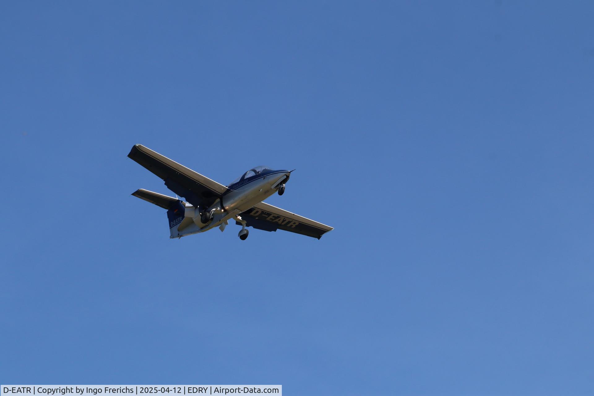D-EATR, 1984 RFB Fantrainer 600 C/N 001, RFB FANJET 600 on final approach to Speyer airport. (QCS/EDRY)
