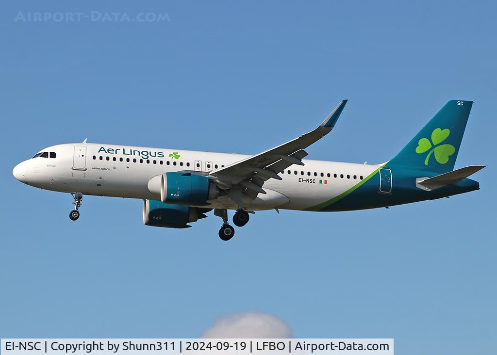 EI-NSC, 2023 Airbus A320-251N C/N 11579, Landing rwy 14R