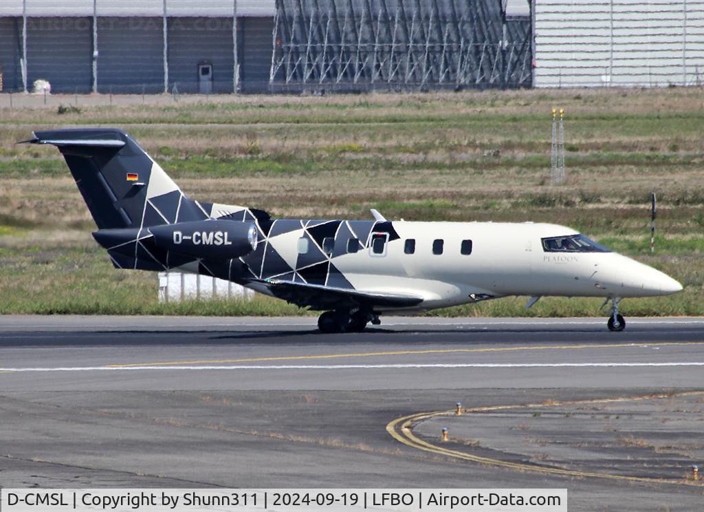 D-CMSL, 2021 Pilatus PC-24 C/N 266, Lining up rwy 14R for departure...