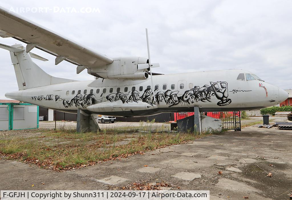F-GFJH, 1987 ATR 42-300 C/N 049, Now stored and displayed in a town named Saint-Jory, near Toulouse...