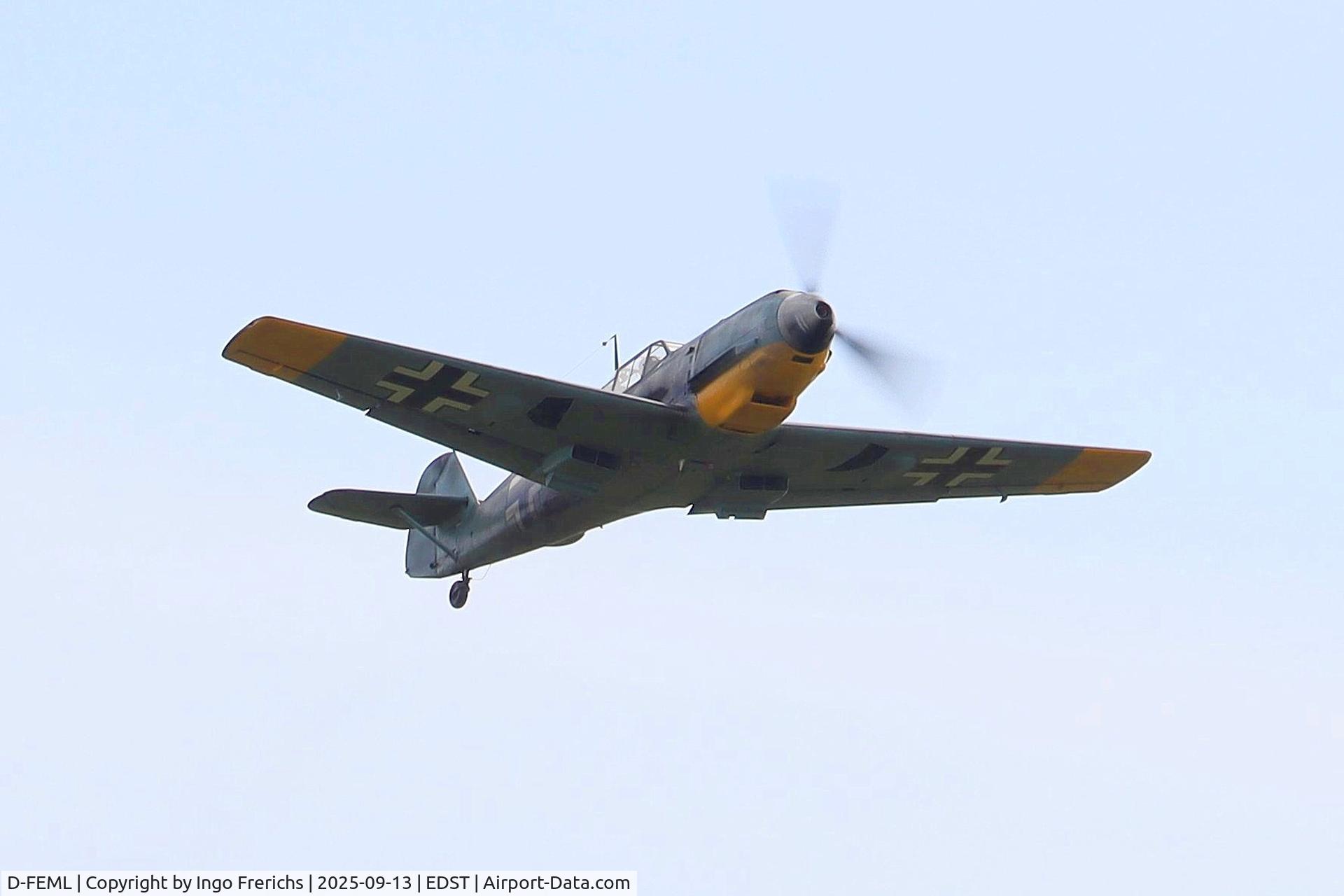D-FEML, 1939 Messerschmitt Bf-109E C/N 1983, Messerschmitt Bf 109-E4 D-FEML at OTT 2025