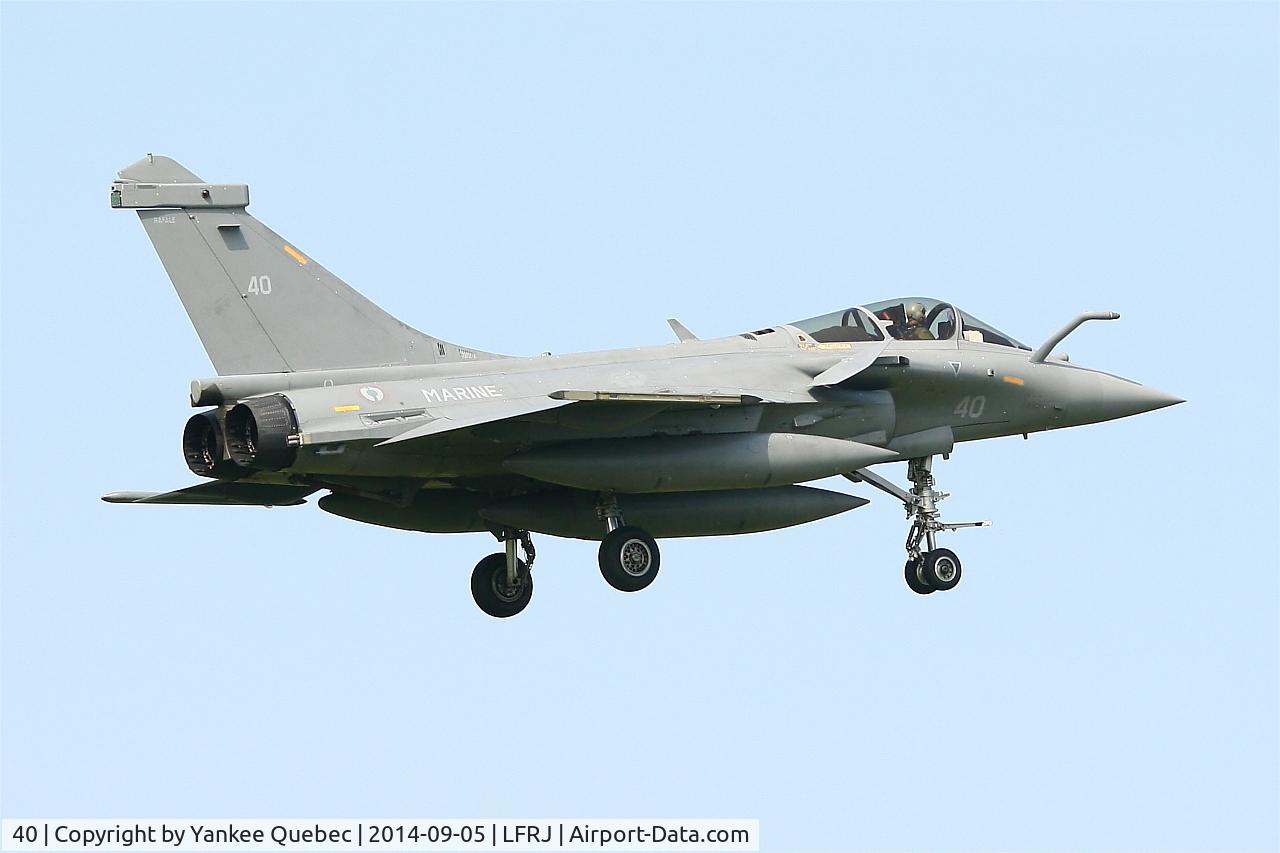 40, 2014 Dassault Rafale M C/N 40, Dassault Rafale M, Landivisiau Naval Air Base (LFRJ-LDV)