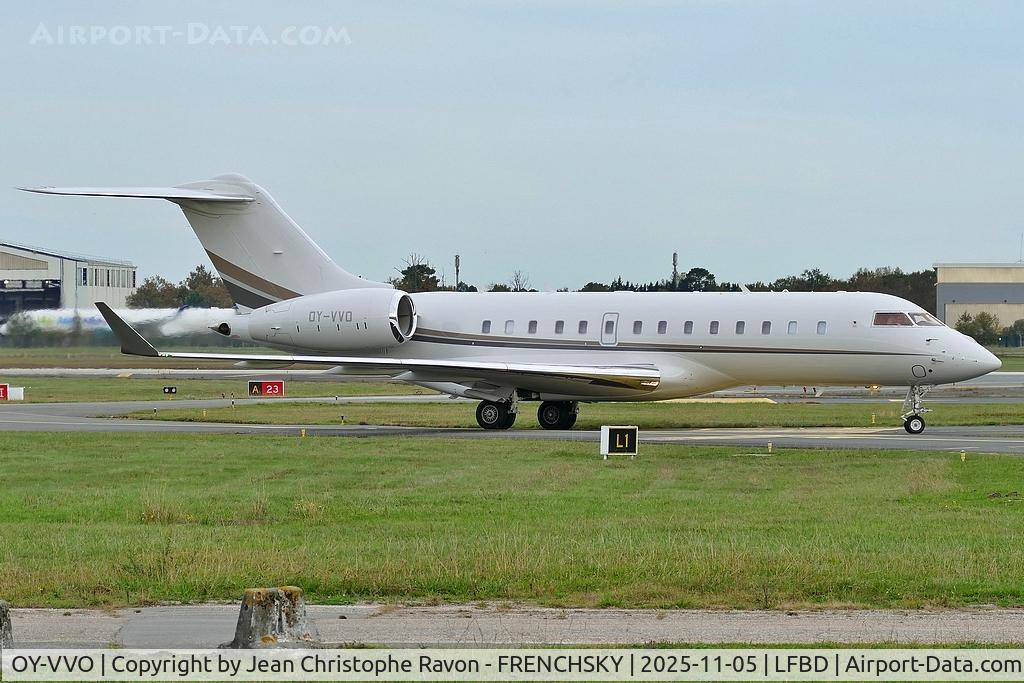 OY-VVO, Bombardier BD-700-1A11 Global 5500 C/N 60119, Billund (BLL) Bordeaux (BOD) (JNJ513A)