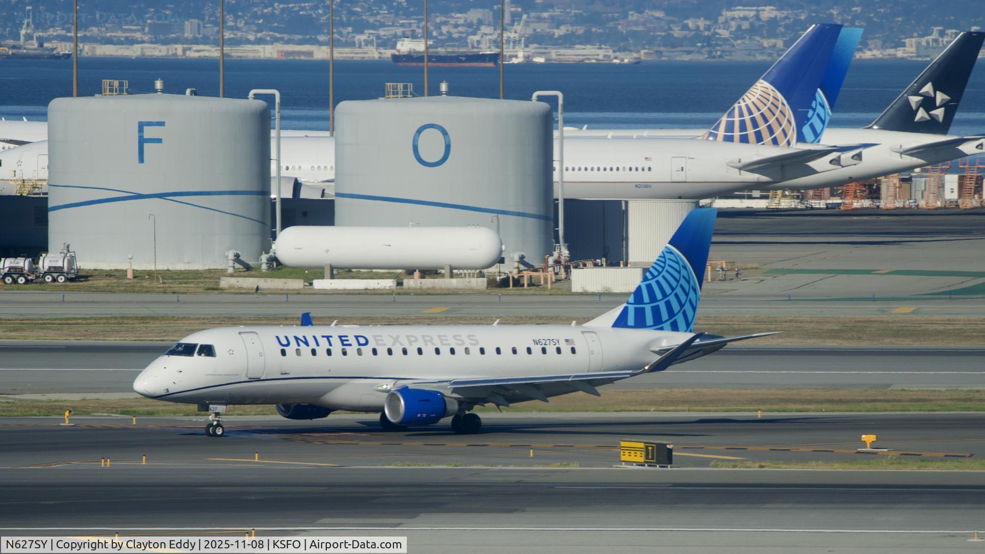 N627SY, 2024 Embraer S A ERJ 170-200 LL (175 LL) C/N 17000980, Sky Terrace SFO 2025