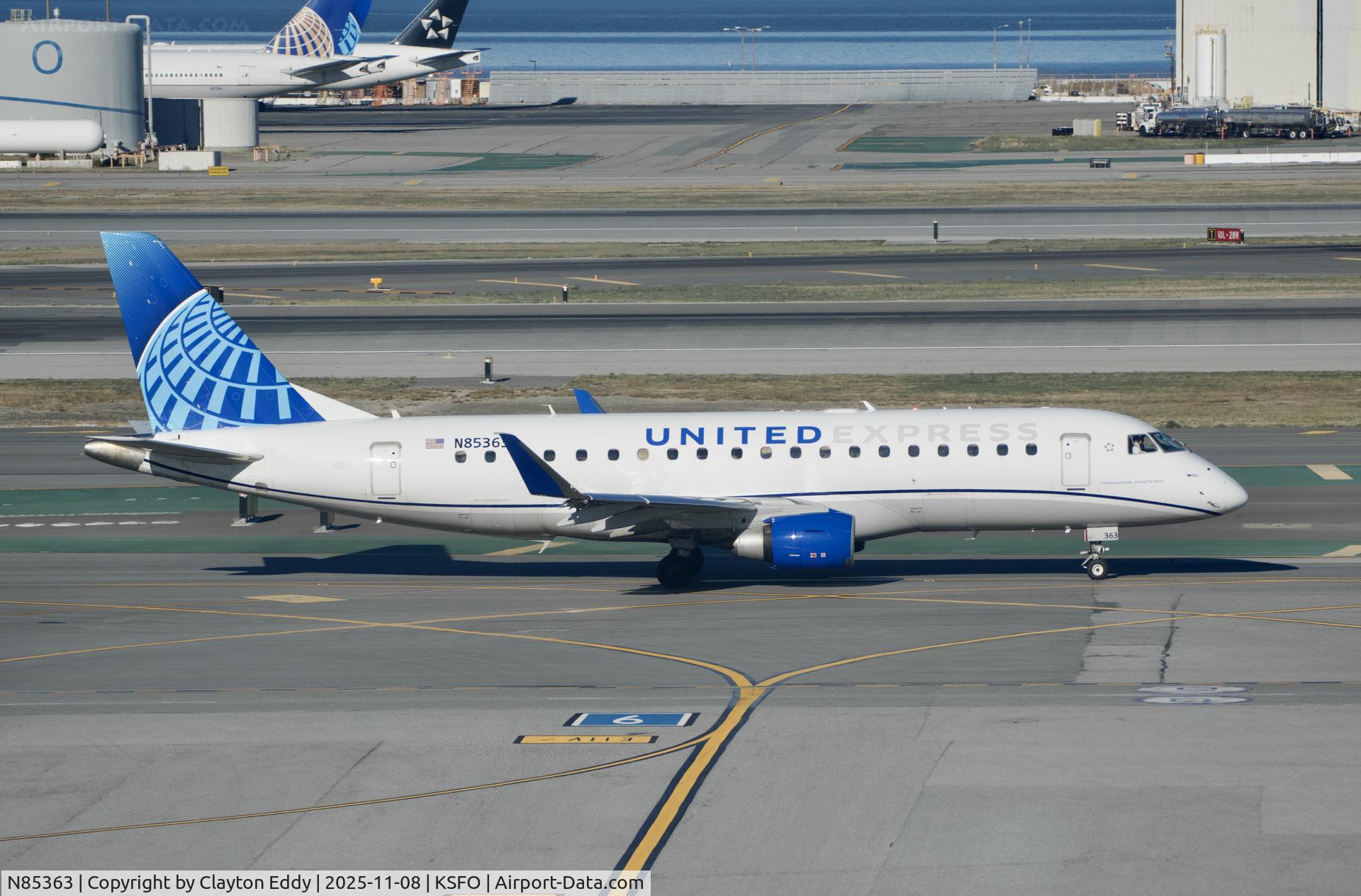 N85363, 2020 Embraer SA ERJ-175-200LL (ERJ-170LL) C/N 17000857, Sky Terrace SFO 2025