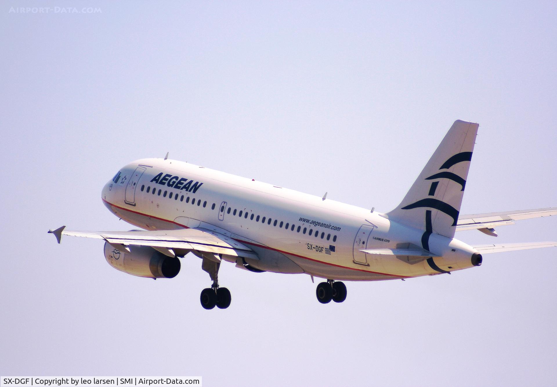 SX-DGF, 2005 Airbus A319-132 C/N 2468, Samos 18.9.2011