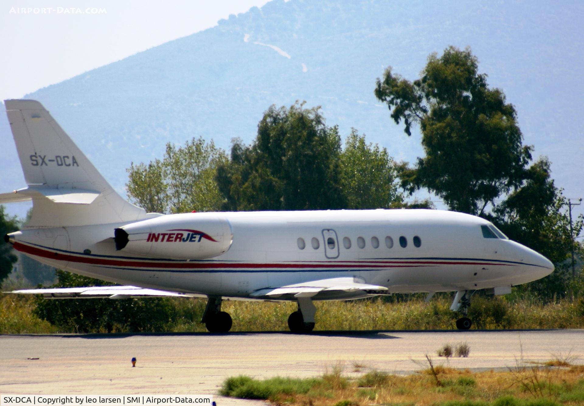 SX-DCA, Dassault Falcon 2000EX C/N 029, Samos 18.9.2011