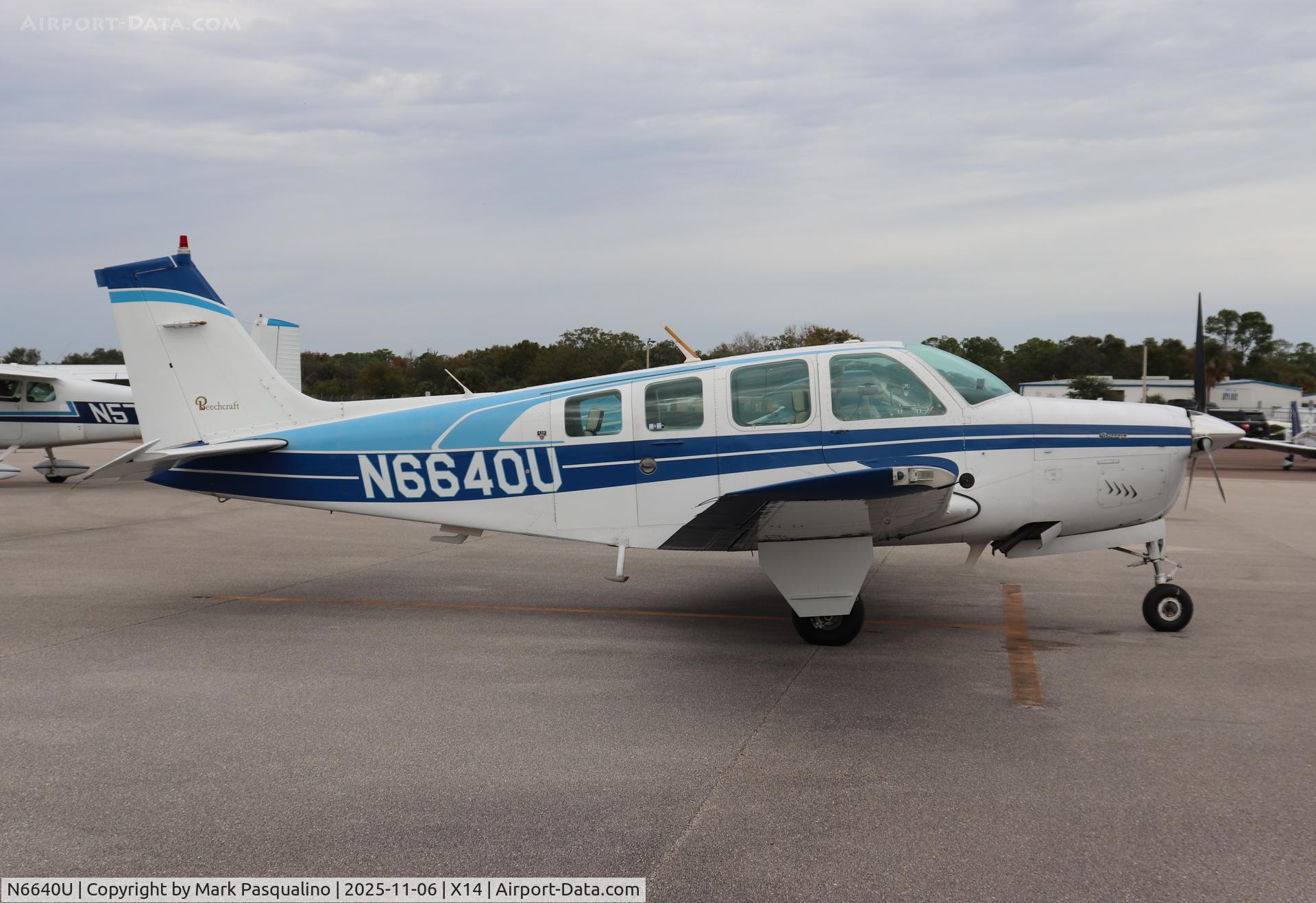 N6640U, 1979 Beech A36 Bonanza 36 C/N E-1537, Beech A36