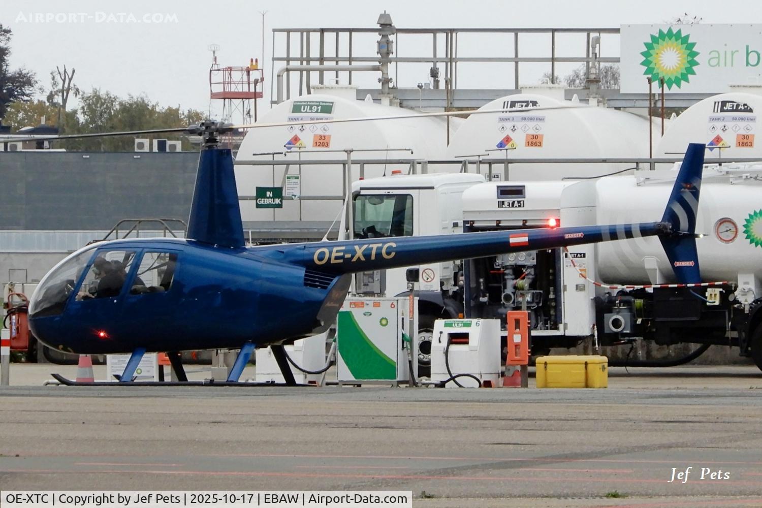 OE-XTC, 2017 Robinson R44 Raven C/N 2469, At Antwerp Airport.