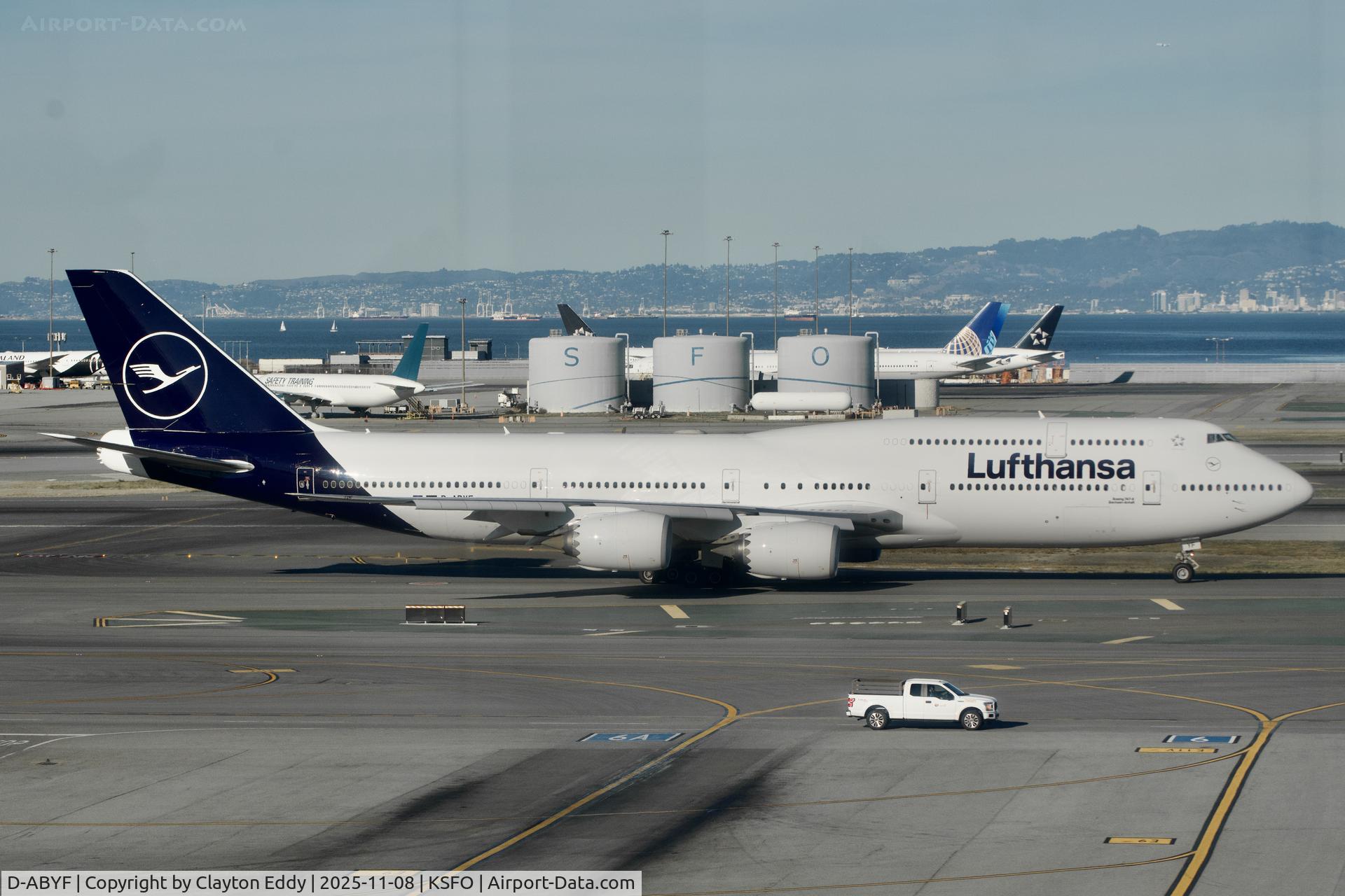 D-ABYF, 2012 Boeing 747-830 C/N 37830, Sky Terrace SFO 2025