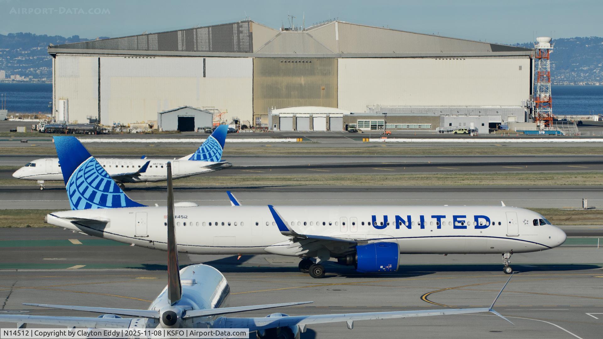 N14512, 2024 Airbus A321- 271NX C/N 11953, Sky Terrace SFO 2025