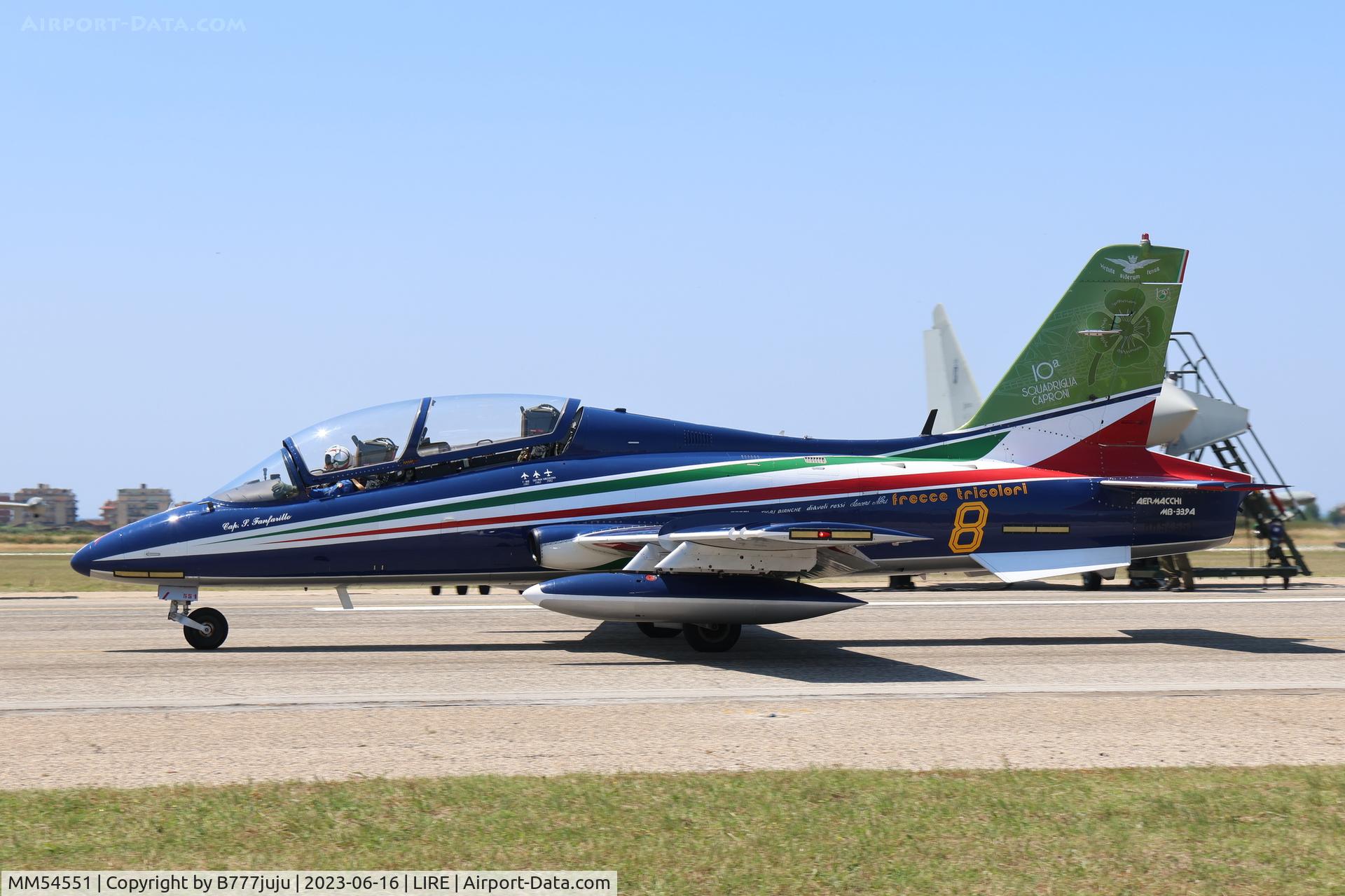 MM54551, Aermacchi MB-339PAN C/N 6772/167/AD018, at LIRE