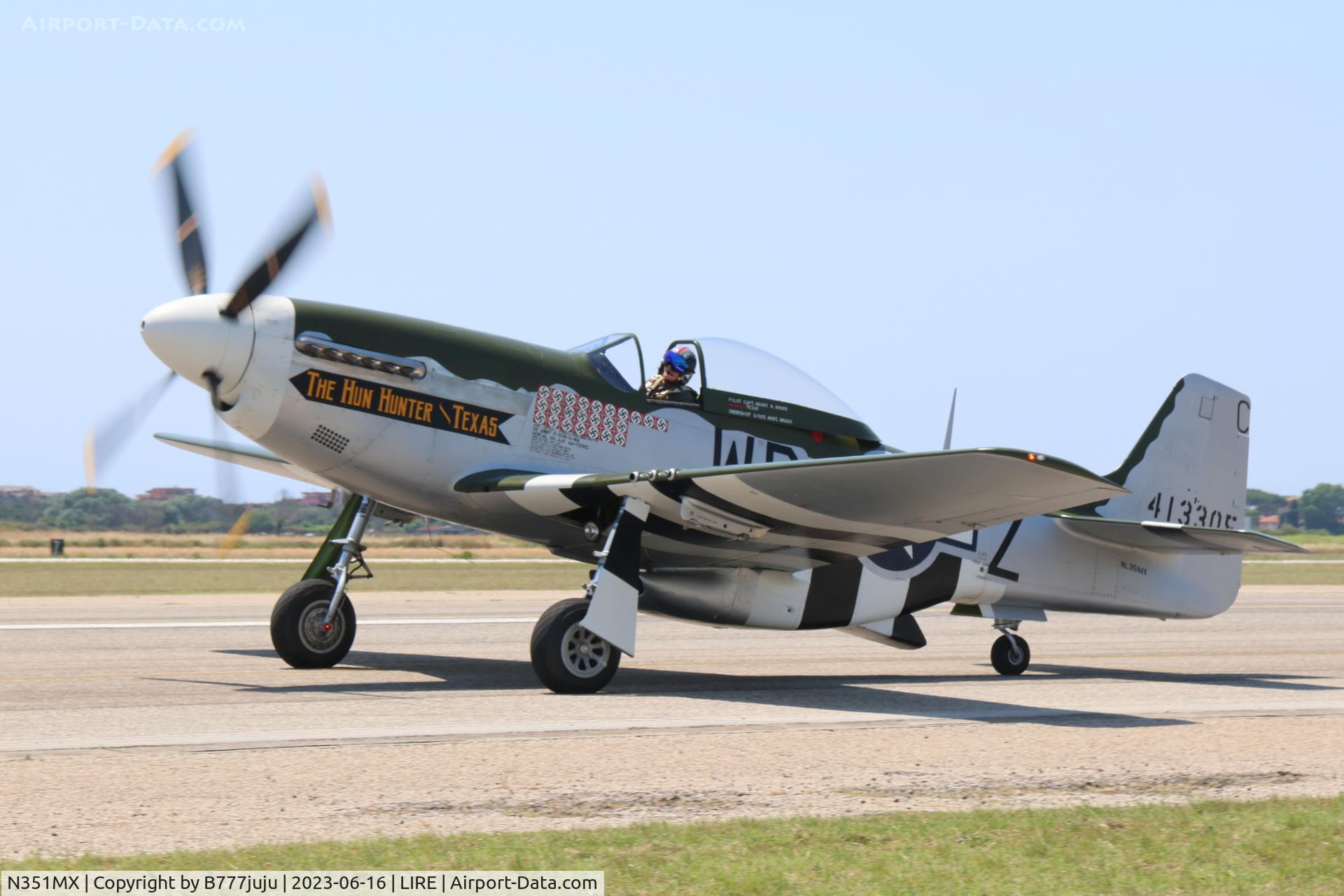 N351MX, 1944 North American P-51D Mustang C/N 122-40931 (44-74391), at LIRE