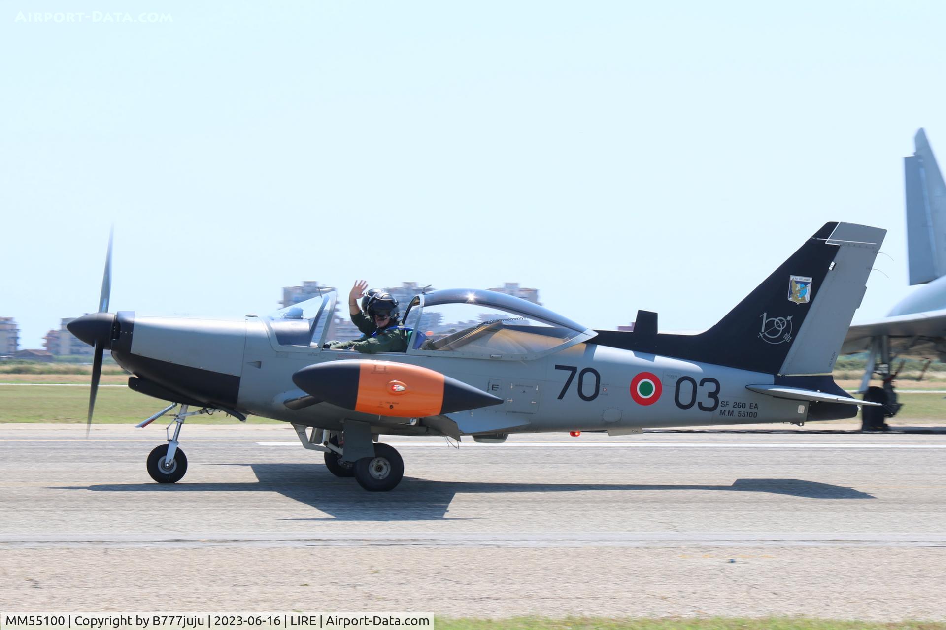 MM55100, SIAI-Marchetti SF-260EA C/N 6967/2062/EA003, at LIRE