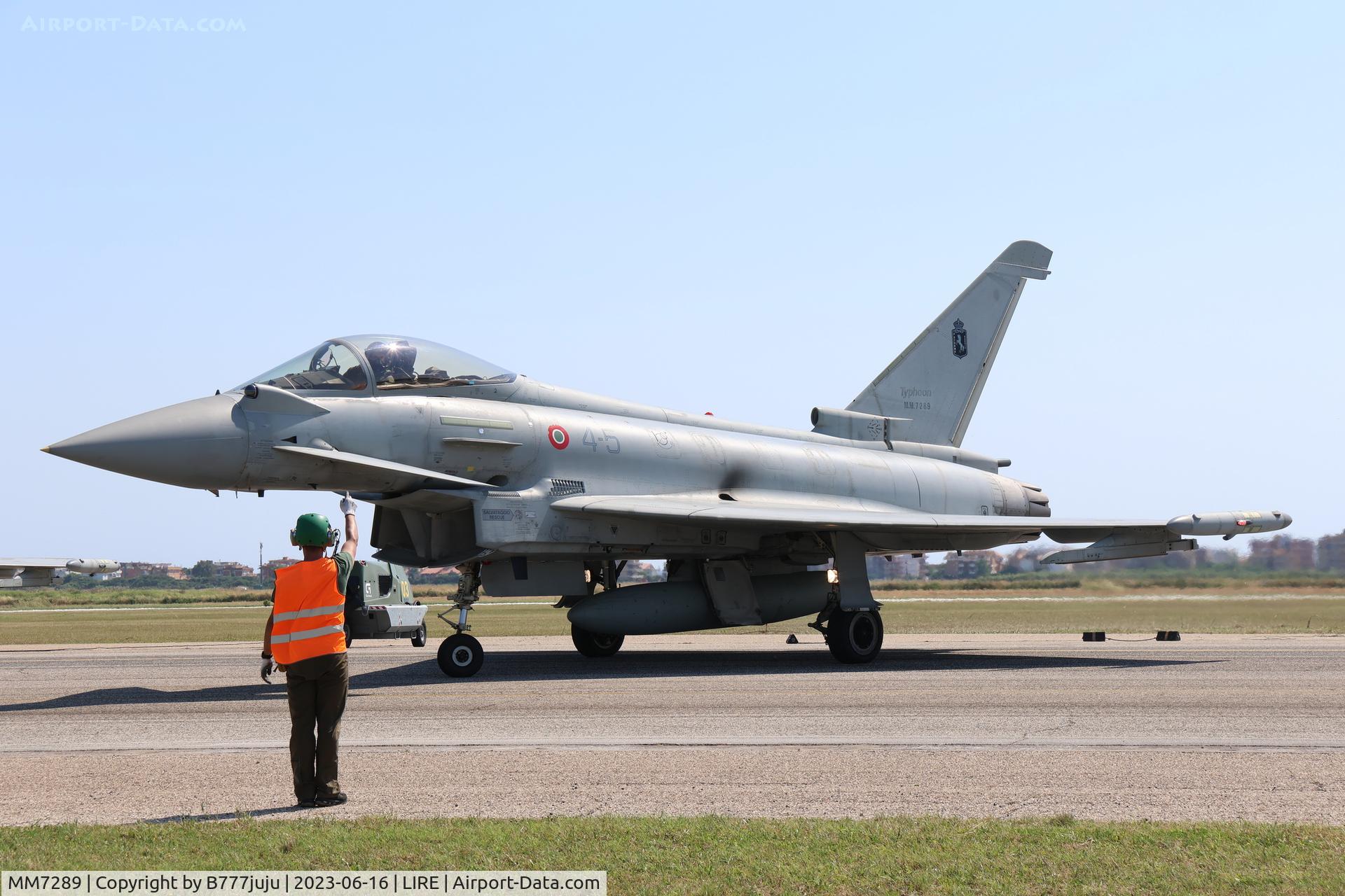 MM7289, Eurofighter F-2000A Typhoon C/N 157/IS021, at LIRE