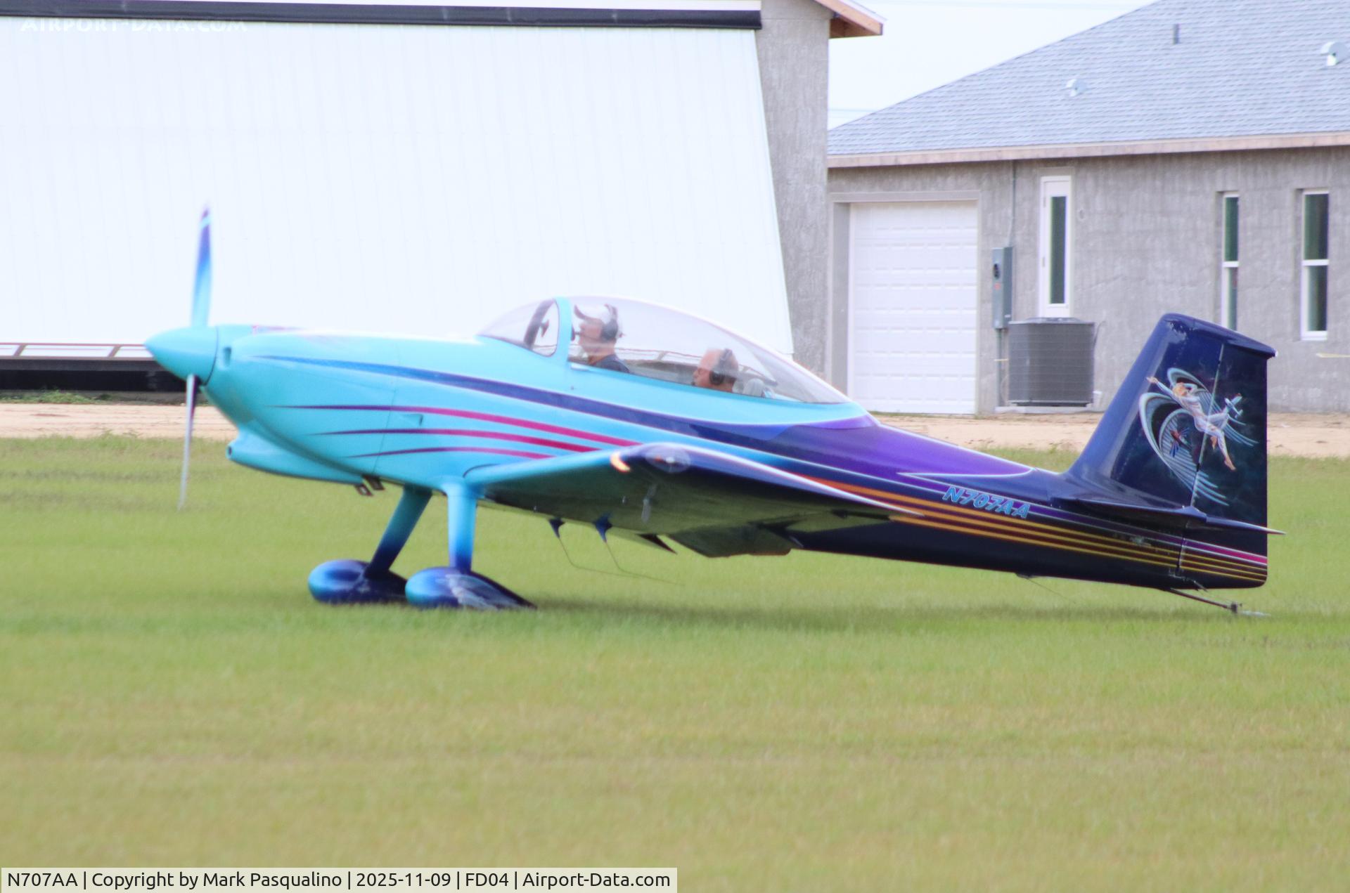 N707AA, 2012 Vans RV-8 C/N 80481, Vans RV-8