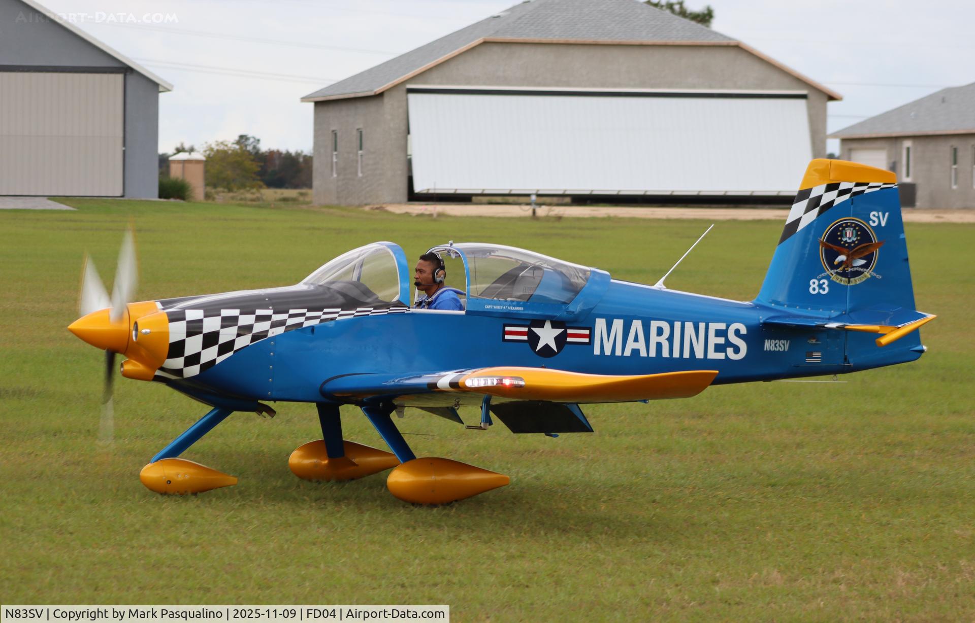 N83SV, 2025 Vans RV-7A C/N 70307, Vans RV-7A