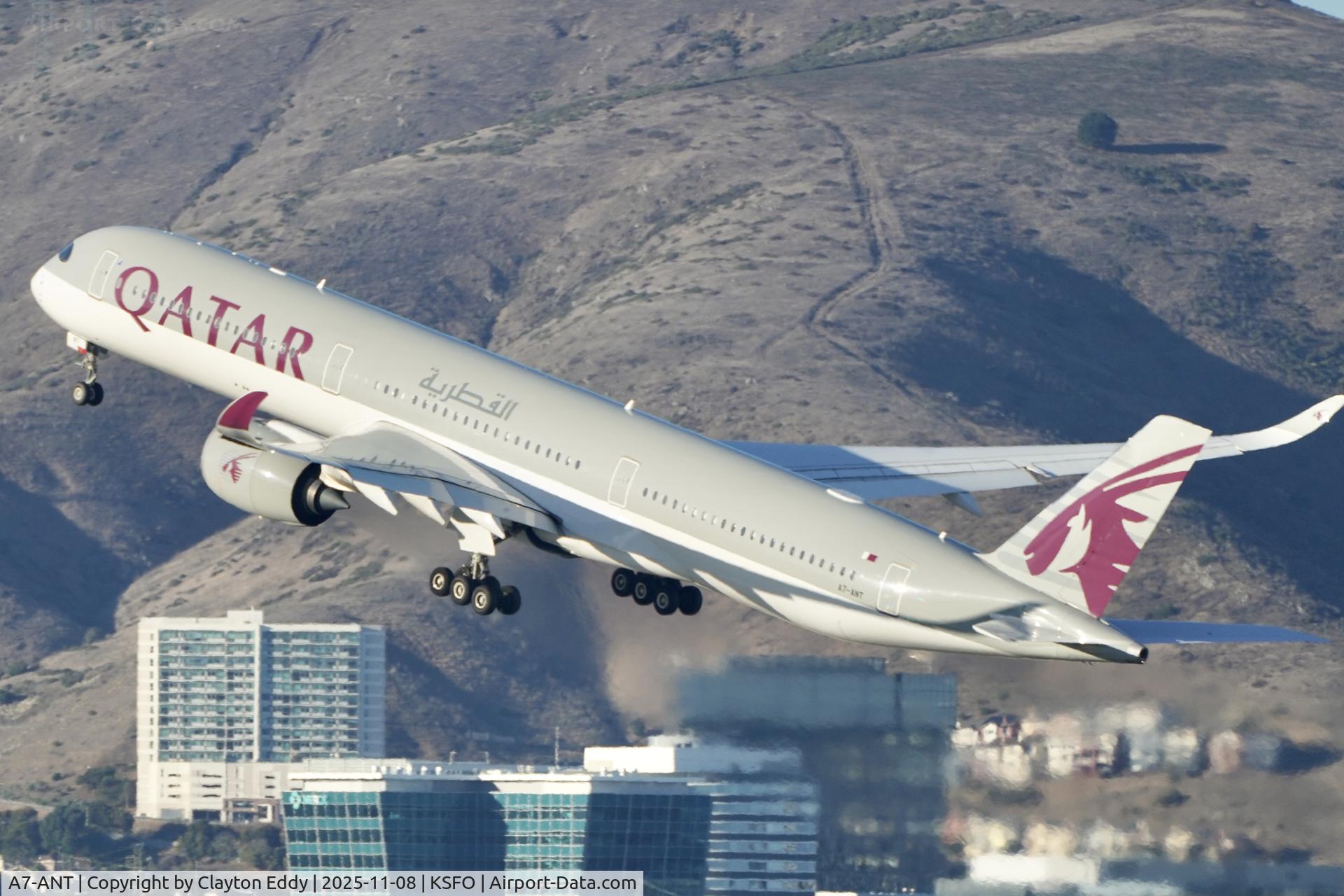 A7-ANT, 2023 Airbus A350-1041 C/N 430, Sky Terrace SFO 2025
