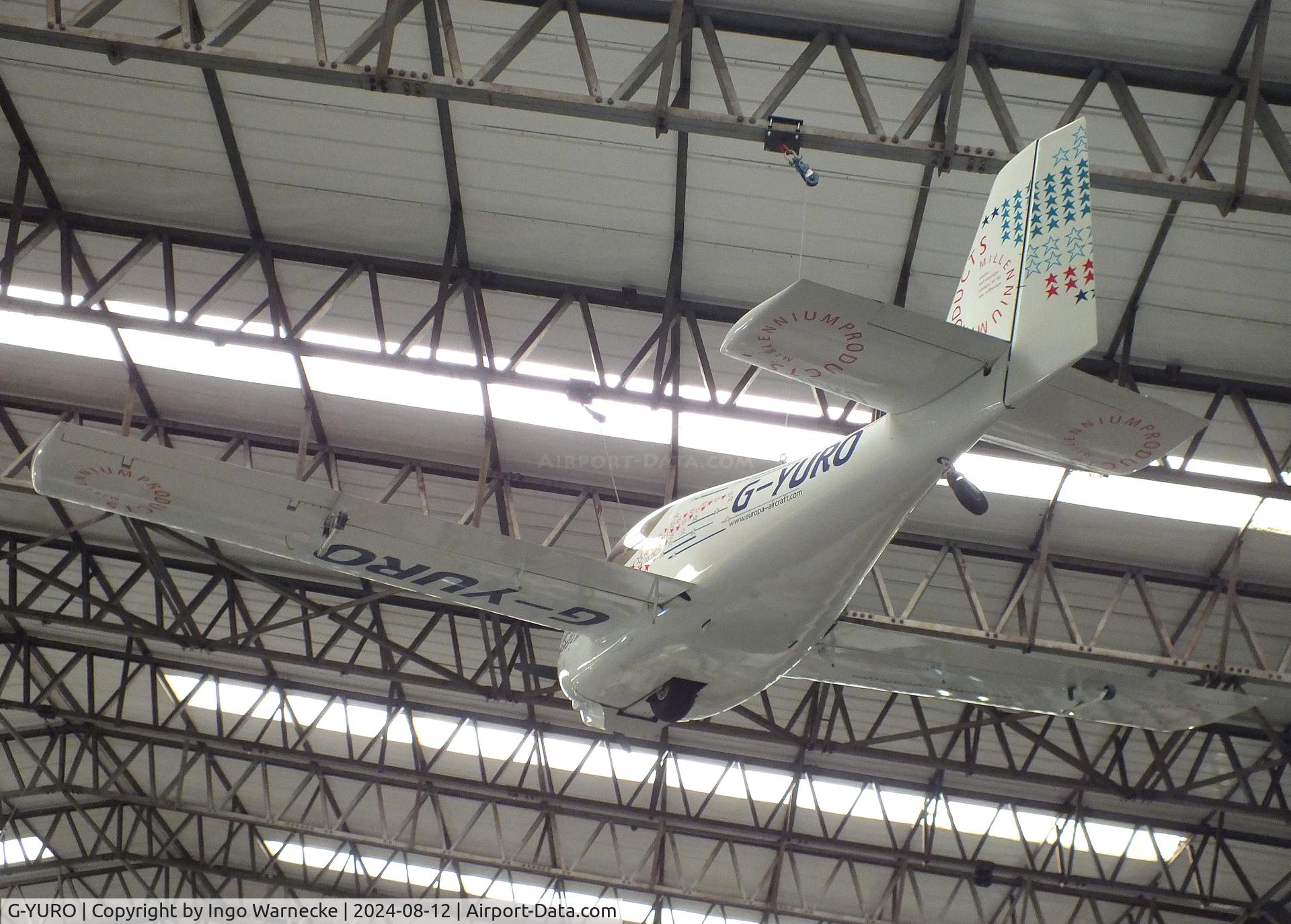 G-YURO, 1992 Europa Monowheel C/N PFA 220-11981, Europa Aviation Europa XS Monowheel at the Yorkshire Air Museum, Elvington