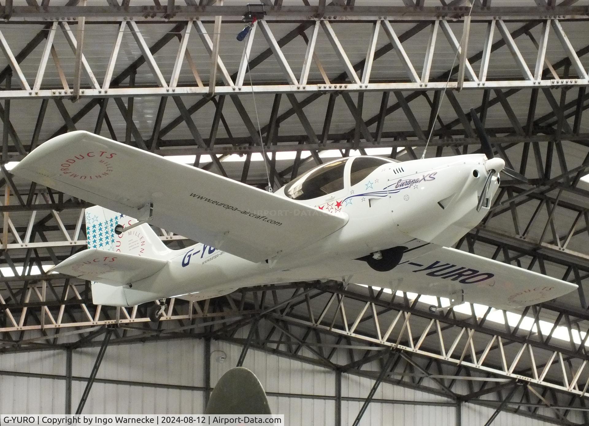 G-YURO, 1992 Europa Monowheel C/N PFA 220-11981, Europa Aviation Europa XS Monowheel at the Yorkshire Air Museum, Elvington