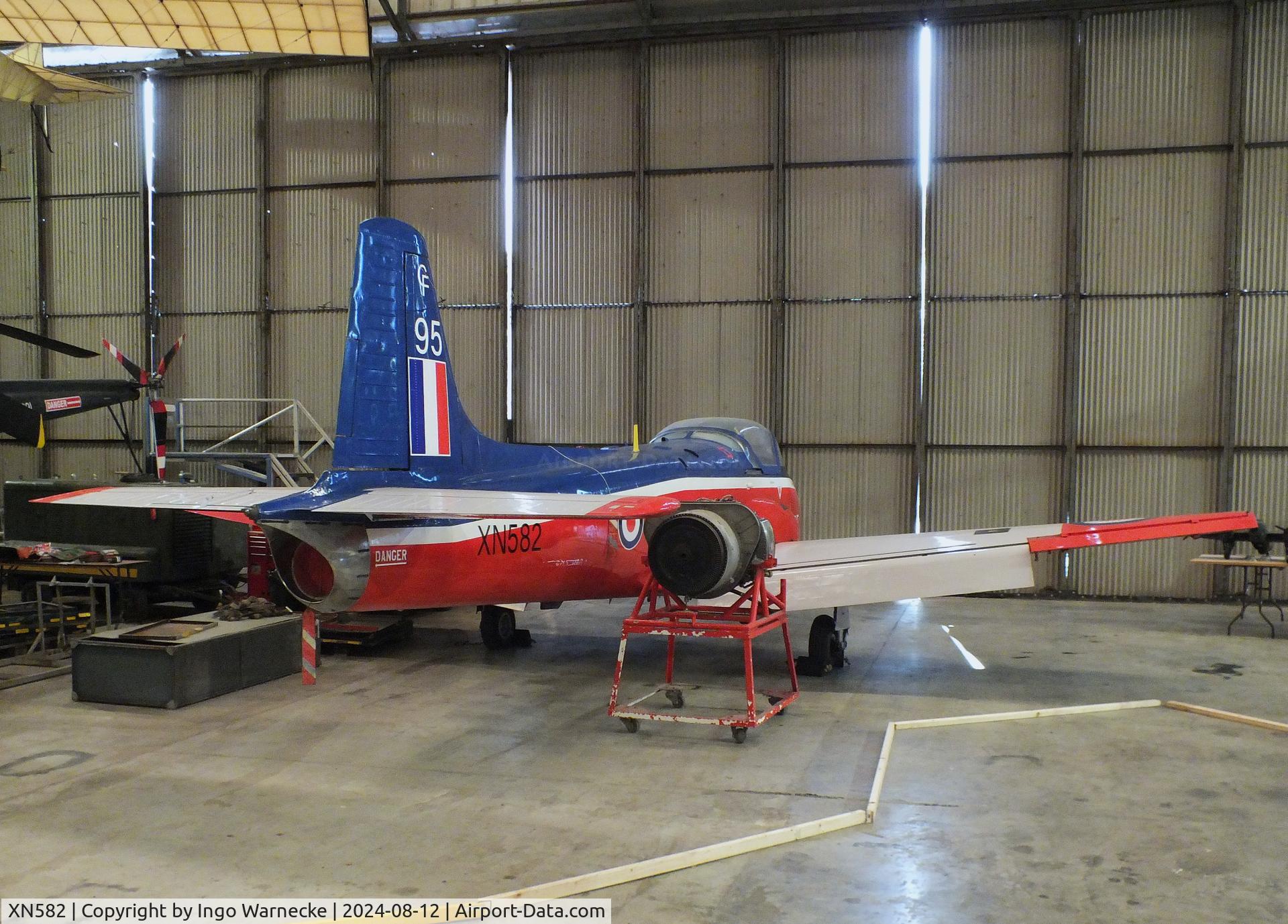 XN582, 1960 Hunting P-84 Jet Provost T.3A C/N PAC/W/11824, Hunting Percival P.84 Jet Provost T3A at the Yorkshire Air Museum, Elvington
