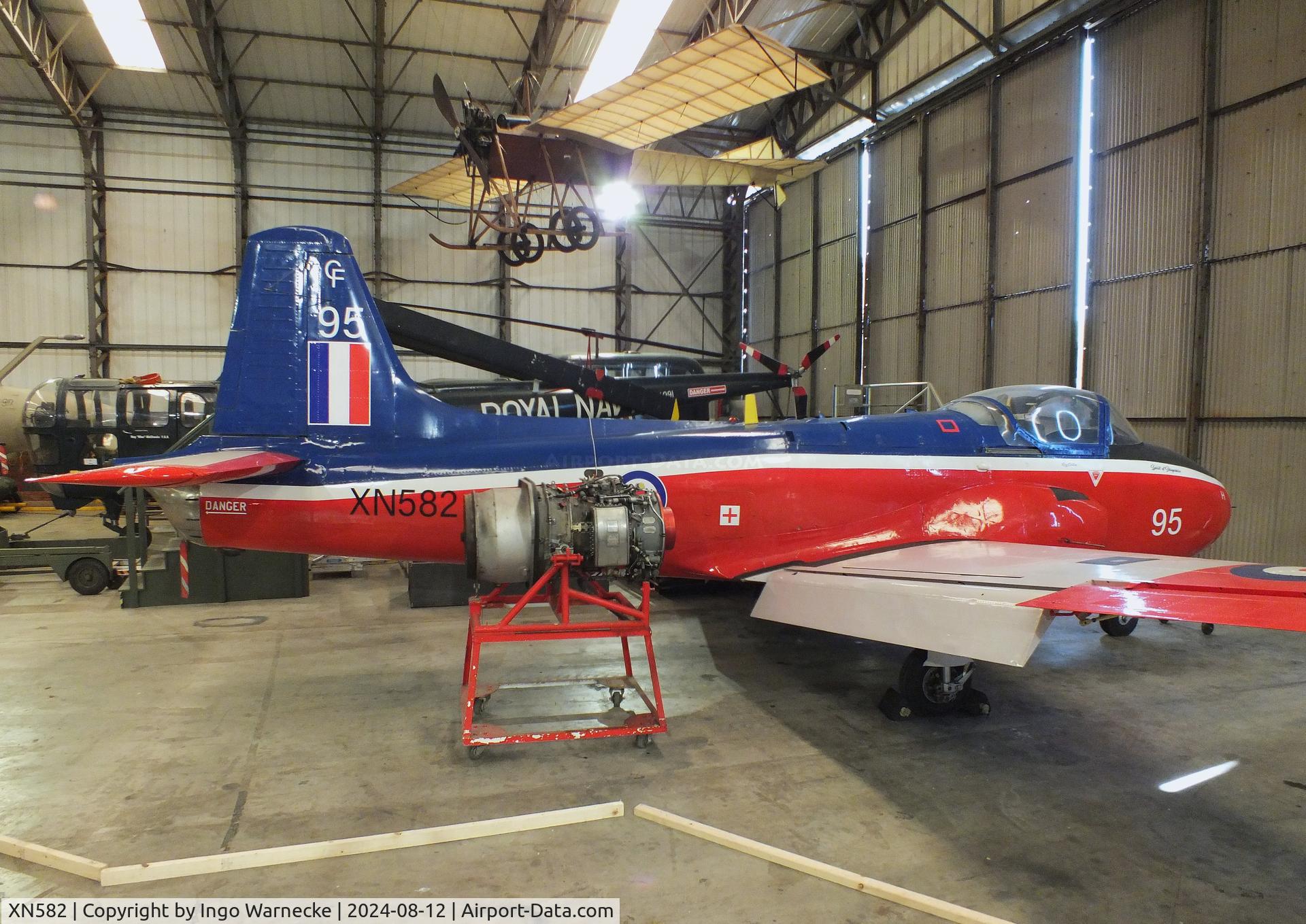 XN582, 1960 Hunting P-84 Jet Provost T.3A C/N PAC/W/11824, Hunting Percival P.84 Jet Provost T3A at the Yorkshire Air Museum, Elvington