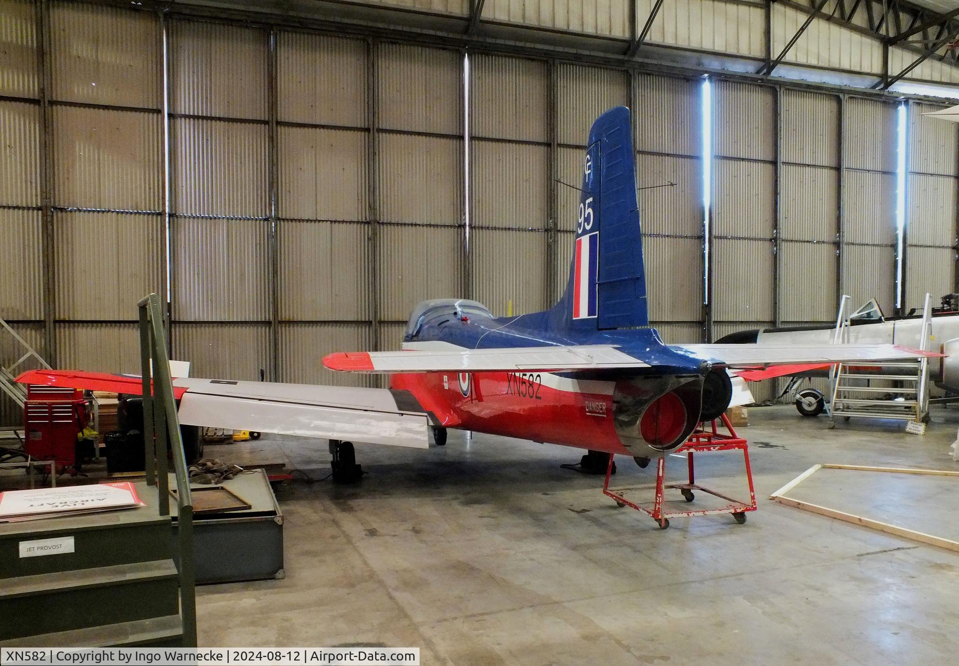 XN582, 1960 Hunting P-84 Jet Provost T.3A C/N PAC/W/11824, Hunting Percival P.84 Jet Provost T3A at the Yorkshire Air Museum, Elvington
