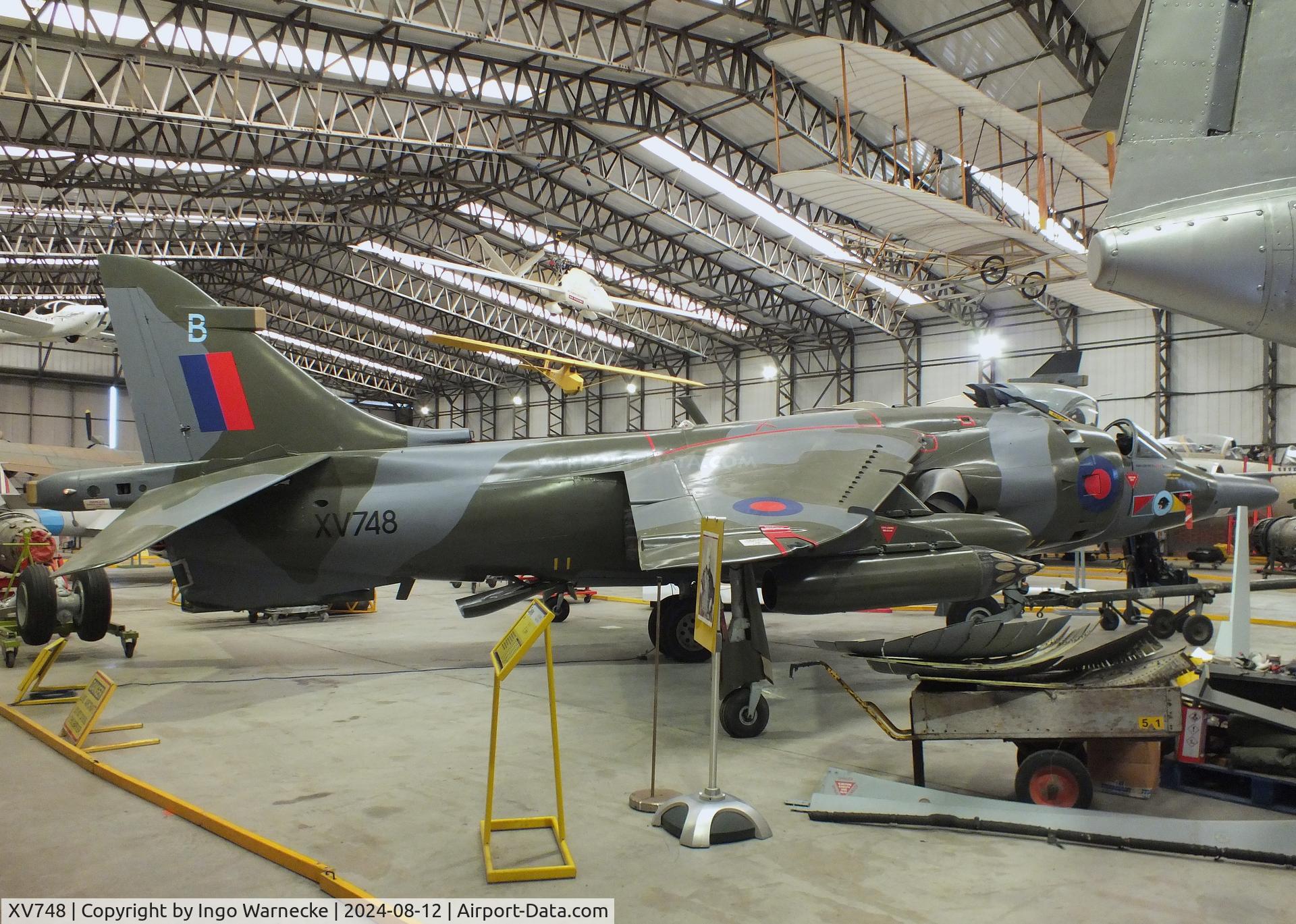 XV748, 1969 Hawker Siddeley Harrier GR.3 C/N 712011, Hawker Siddeley Harrier GR3 at the Yorkshire Air Museum, Elvington
