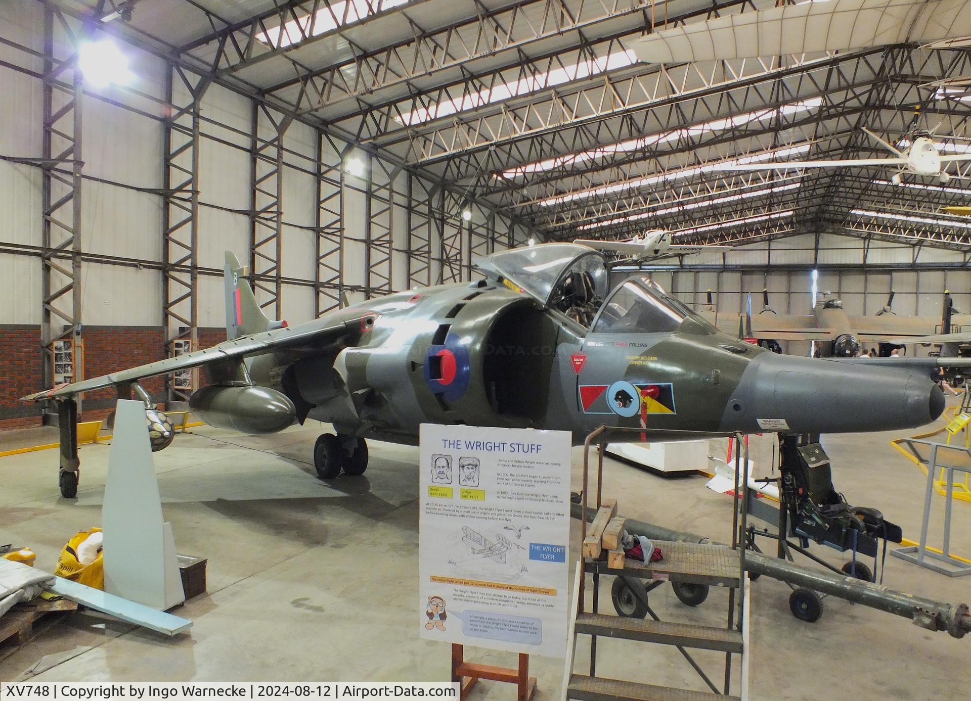 XV748, 1969 Hawker Siddeley Harrier GR.3 C/N 712011, Hawker Siddeley Harrier GR3 at the Yorkshire Air Museum, Elvington