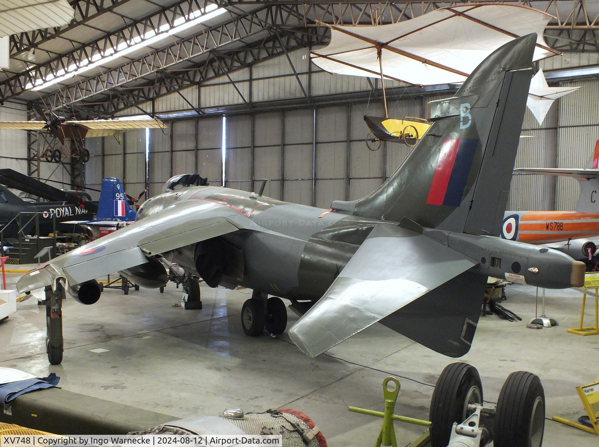 XV748, 1969 Hawker Siddeley Harrier GR.3 C/N 712011, Hawker Siddeley Harrier GR3 at the Yorkshire Air Museum, Elvington