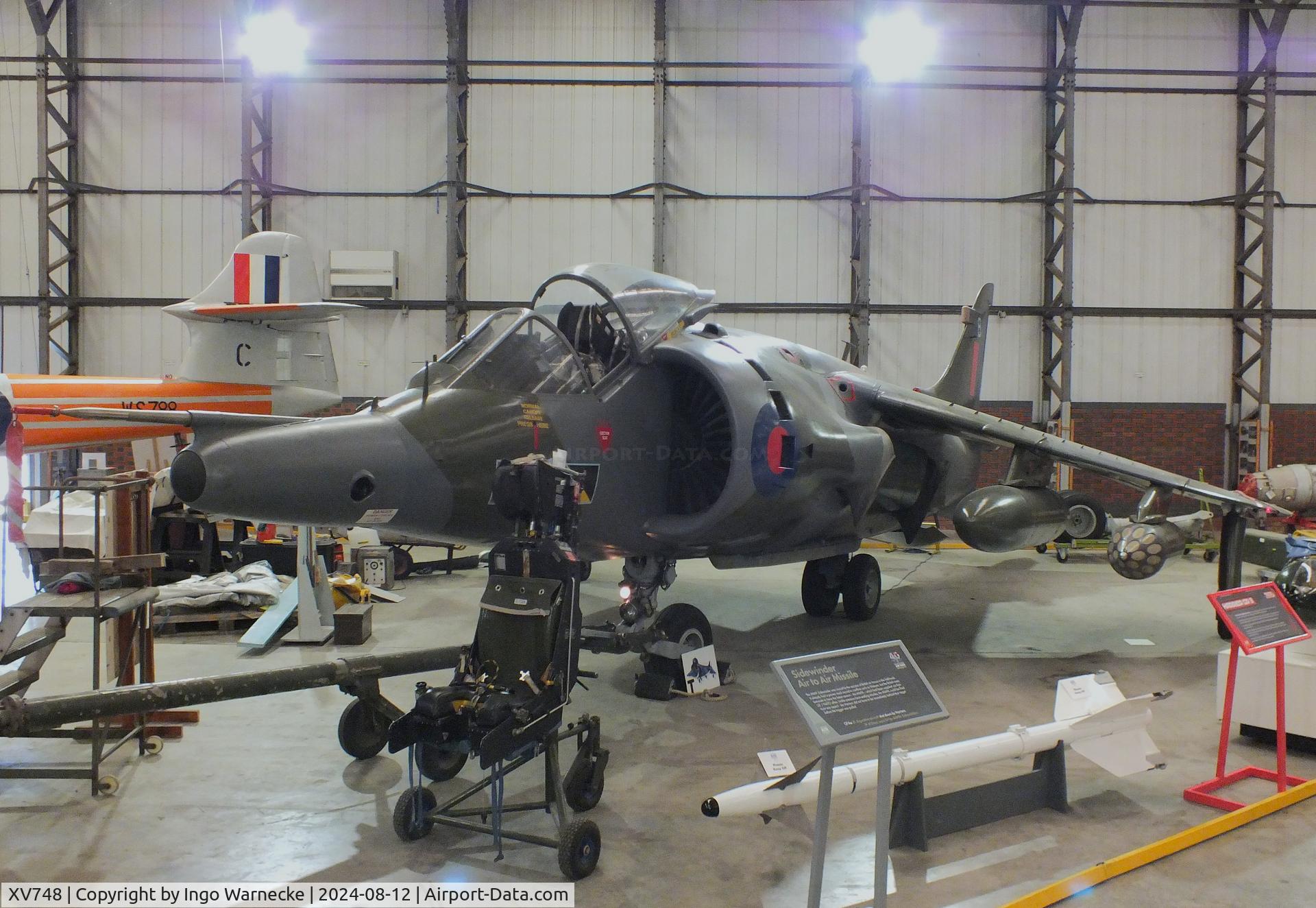 XV748, 1969 Hawker Siddeley Harrier GR.3 C/N 712011, Hawker Siddeley Harrier GR3 at the Yorkshire Air Museum, Elvington