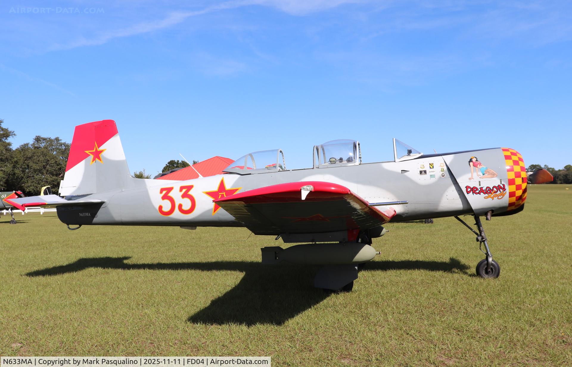 N633MA, 1985 Nanchang CJ-6A C/N 4332005, Nanchang CJ-6A