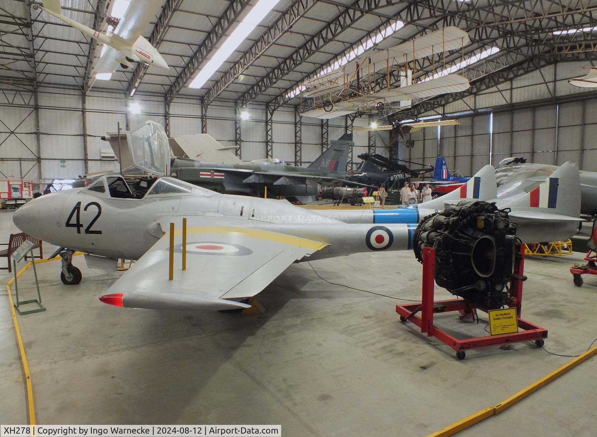XH278, 1955 De Havilland DH-115 Vampire T.11 C/N 15607, De Havilland D.H.115 Vampire T11 at the Yorkshire Air Museum, Elvington