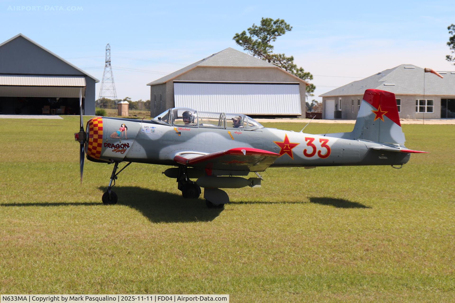 N633MA, 1985 Nanchang CJ-6A C/N 4332005, Nanchang CJ-6A