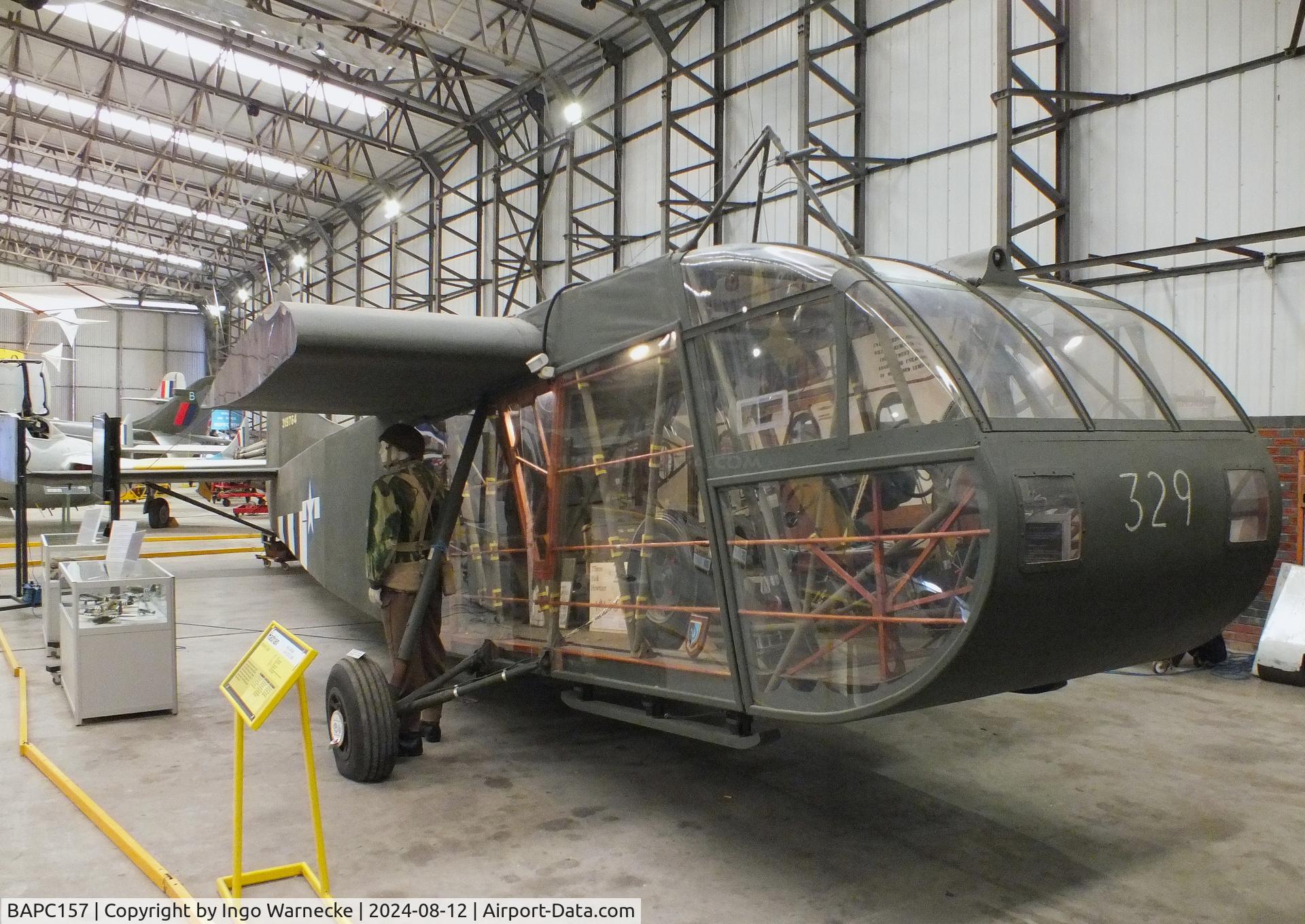 BAPC157, Waco CG-4A Hadrian Replica C/N BAPC.157, Waco CG-4A Hadrian composite replica (minus outer wings) at the Yorkshire Air Museum, Elvington