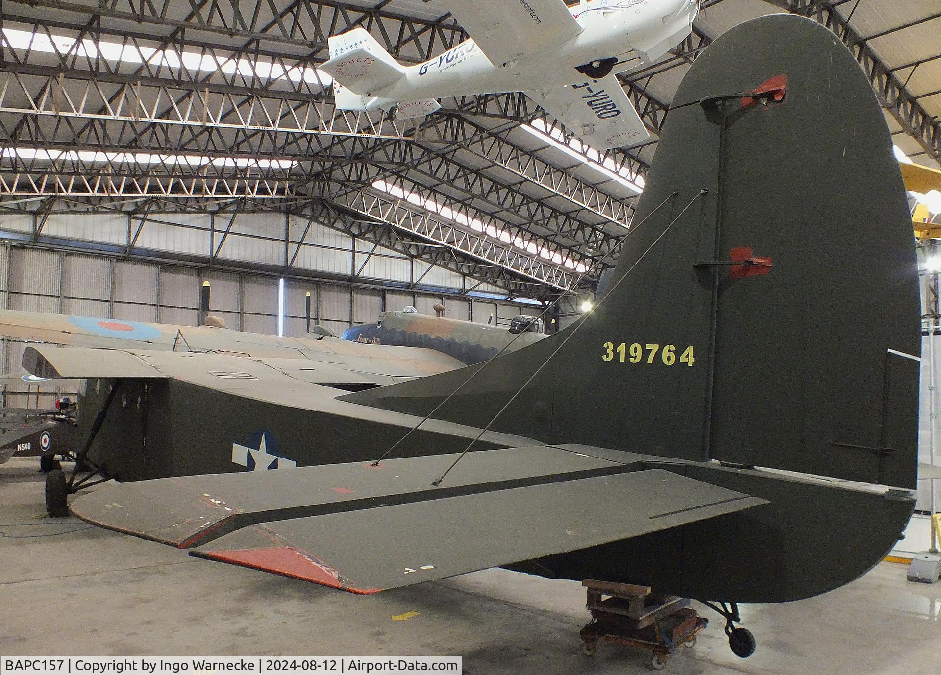BAPC157, Waco CG-4A Hadrian Replica C/N BAPC.157, Waco CG-4A Hadrian composite replica (minus outer wings) at the Yorkshire Air Museum, Elvington
