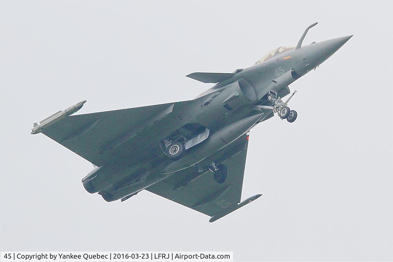45, 2015 Dassault Rafale M C/N 45, Dassault Rafale M, Landivisiau Naval Air Base (LFRJ-LDV)