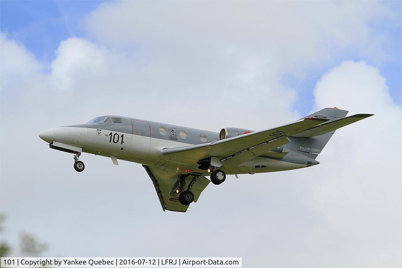 101, 1977 Dassault Falcon 10MER C/N 101, Dassault Falcon 10 MER, Landivisiau Naval Air Base (LFRJ-LDV)