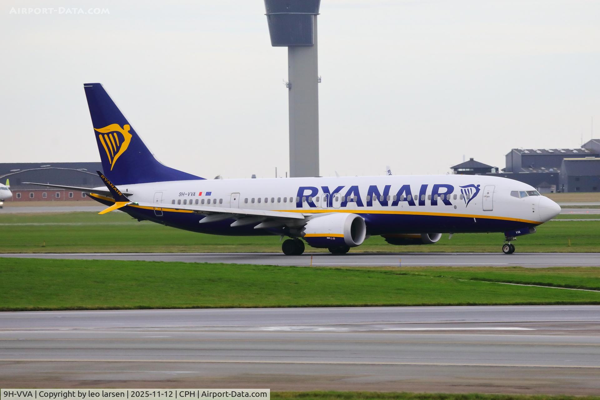 9H-VVA, 2022 Boeing 737-8-200 MAX C/N 65894, Copenhagen 12.11.2025