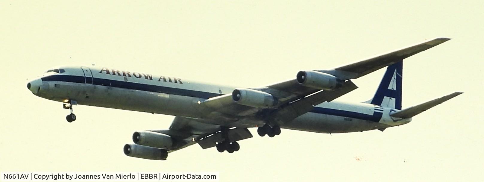 N661AV, 1968 Douglas DC-8-63F C/N 45969, ex-slide