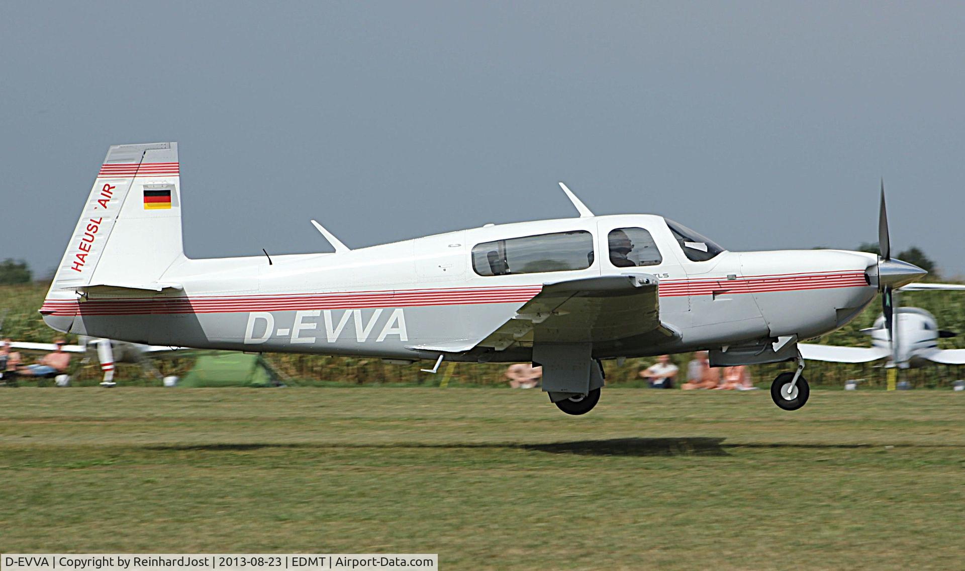 D-EVVA, Mooney M20M TLS Bravo C/N 27-0002, Arriving at Tannkosh 2013
