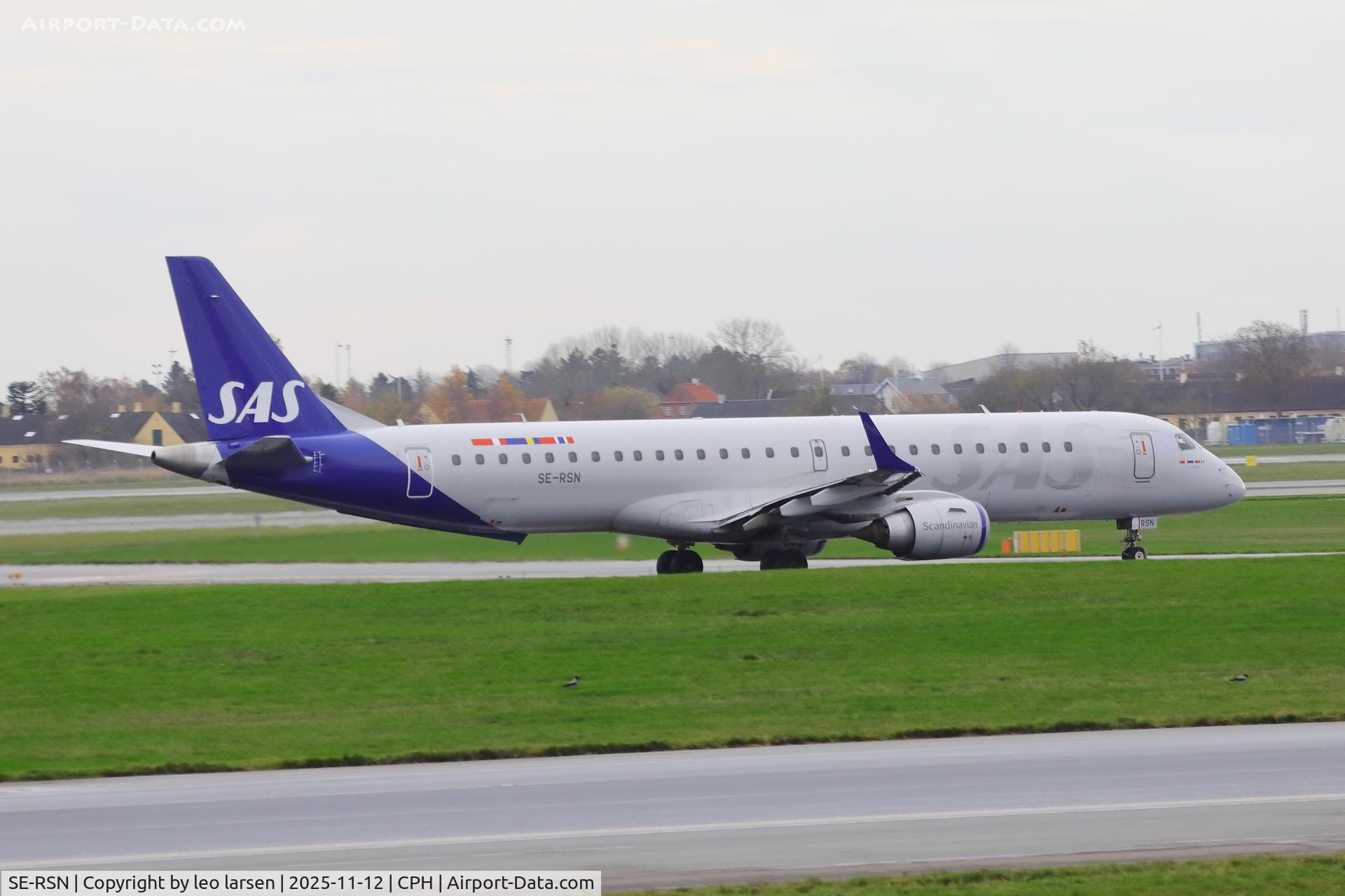 SE-RSN, 2007 Embraer 195LR (ERJ-190-200LR) C/N 19000155, Copenhagen 12.11.2025
