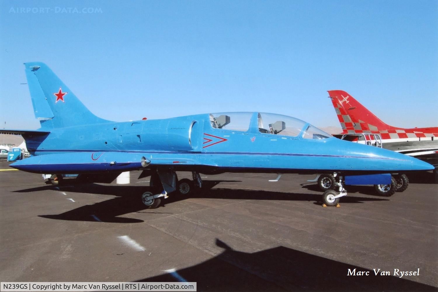 N239GS, 1974 Aero L-39C Albatros C/N 430423, At the Reno Air Races in Sept 2007.
