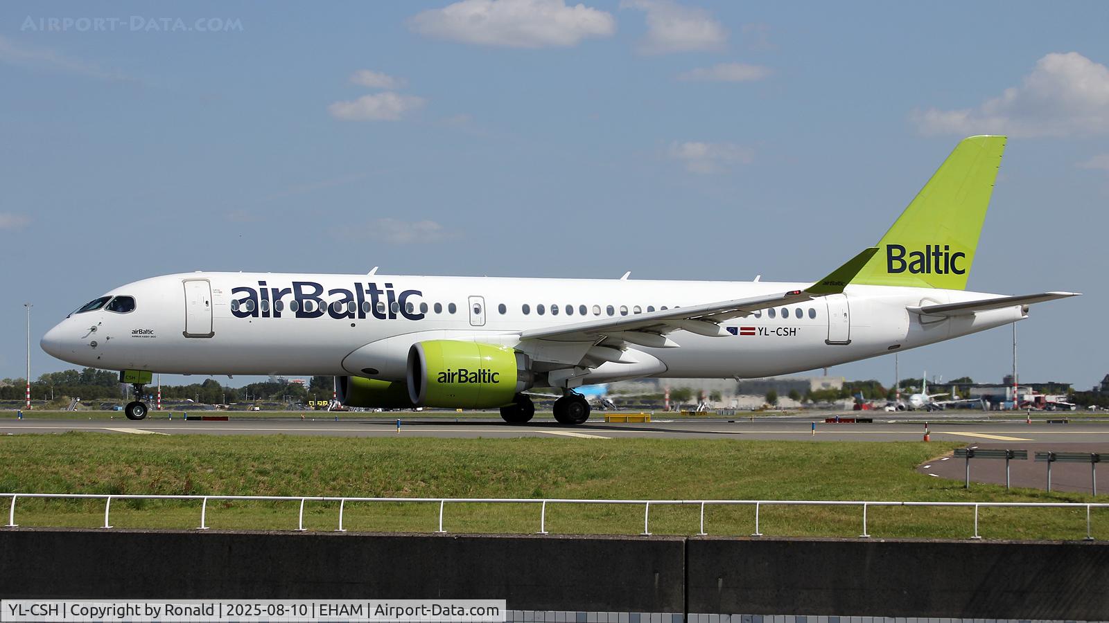YL-CSH, 2017 Airbus A220-300 C/N 55016, at spl